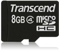 купить Карта памяти MicroSD 8GB Class 4 Transcend TS8GUSDC4 в Алматы фото 1