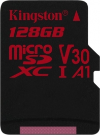 купить Карта памяти MicroSD 128GB Class 10 U3 A1 Kingston SDCR/128GB в Алматы фото 1