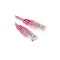 купить Патч-корд UTP Cablexpert PP12-3M/RO кат.5e, 3м, литой, многожильный (розовый) в Алматы фото 1