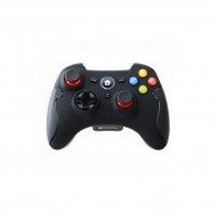 купить CANYON GP-W6 2.4G Wireless Controller with Dual Motor, Rubber coating, 2PCS AA Alkaline battery ,support PC X-input mode/D-input mode, PS3, Android/nano size dongle,black в Алматы