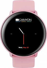 купить CANYON Marzipan SW-75 Smart watch, 1.22inches IPS full touch screen, aluminium+plastic body,IP68 waterproof, multi-sport mode with swimming mode, compatibility with iOS and android,Pink with extra pink leather belt, Host: 41.5x11.6mm, Strap: 240x20mm в Алматы фото 2