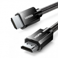 купить Кабель Ugreen HD135 8K HDMI M/M Round Cable with Braided, 2m, Gray, 70321 в Алматы фото 1