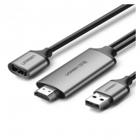 Купить Кабель UGREEN CM151 USB to HDMI Digital AV Adapter 1.5m (Gray). 50291 Алматы