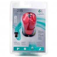 купить Мышь беспроводная Logitech M235 Red (красная, оптическая, 1000dpi, 2.4 GHz/USB-ресивер (Logitech Unifying®)) в Алматы фото 2