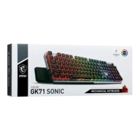 купить Игровая Клавиатура MSI Vigor GK71 SONIC RED RU USB 2.0/87клавиш/CHERRY MX RGB Red/кабель 1.8м в Алматы фото 4