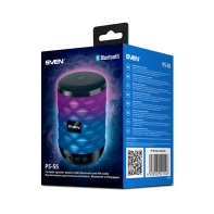 купить SVEN PS-55, черный, портативная акустика 5W, TWS, Bluetooth, FM, USB, microSD, 600mA*h в Алматы фото 4