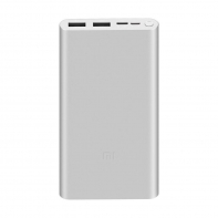 купить Портативное зарядное устройство Xiaomi Mi Power Bank 10000mAh 3 (2019 Type-C) (PLM13ZM) Серебристый в Алматы фото 1