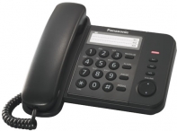 купить Panasonic Телефон проводной KX-TS2352RUB (чёрный)  в Алматы фото 1