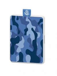 купить Внешний твердотельный накопитель Seagate One Touch SSD Special Edition STJE500406 500ГБ  2.5* USB 3.0 Camo Blue в Алматы фото 2