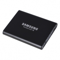 купить Внешний SDD Samsung T5 1Tb MU-PA1T0B/WW USB 3.1 Gen 2 Type-C  Аппаратное AES 256-битное шифрование Цвет: Черный в Алматы фото 3