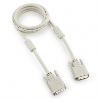 купить Кабель DVI-D single link Cablexpert CC-DVI-6C, 19M/19M, 1.8м, серый, экран, феррит.кольца, пакет в Алматы