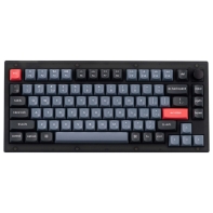 купить Клавиатура Keychron V1 84 Key QMK Gateron G PRO Brown Hot-Swap RGB Knob Frosted Black (V1C3_Keychron) в Алматы фото 1