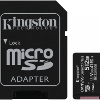 Купить Карта памяти Kingston 512GB microSDXC Canvas Select Plus 100R A1 C10 Card + Adapter, SDCS2/512GB Алматы