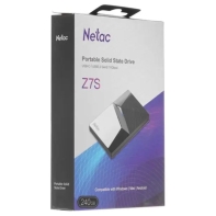 купить Внешний SSD диск 240Gb, Netac Z7S, USB 3.2 Gen2 Type C, USB-C-USB-A Cable, R550/W480 в Алматы фото 4