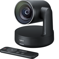 купить Веб-камера для видеоконференций Logitech Rally (Ultra HD, пульт ДУ, USB 3.0, кабель Type-C (2.2м), блок питания (кабель 3м)) в Алматы фото 1