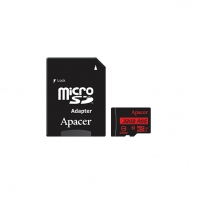 купить Карта памяти, Apacer, AP32GMCSH10U5-R, MicroSDHC 32GB, с адаптером SD в Алматы фото 1