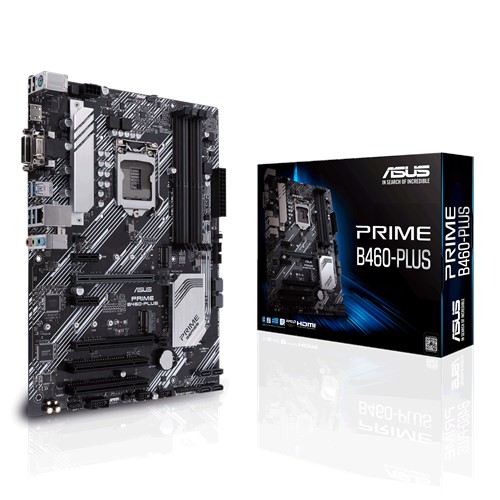 купить Материнская плата ASUS PRIME B460-PLUS LGA1200 4xDDR4 6xSATA3 RAID 2xM.2 1xDVI-D 1xD-Sub 1xHDMI 4xPCIe3.0 2xPCI ATX в Алматы