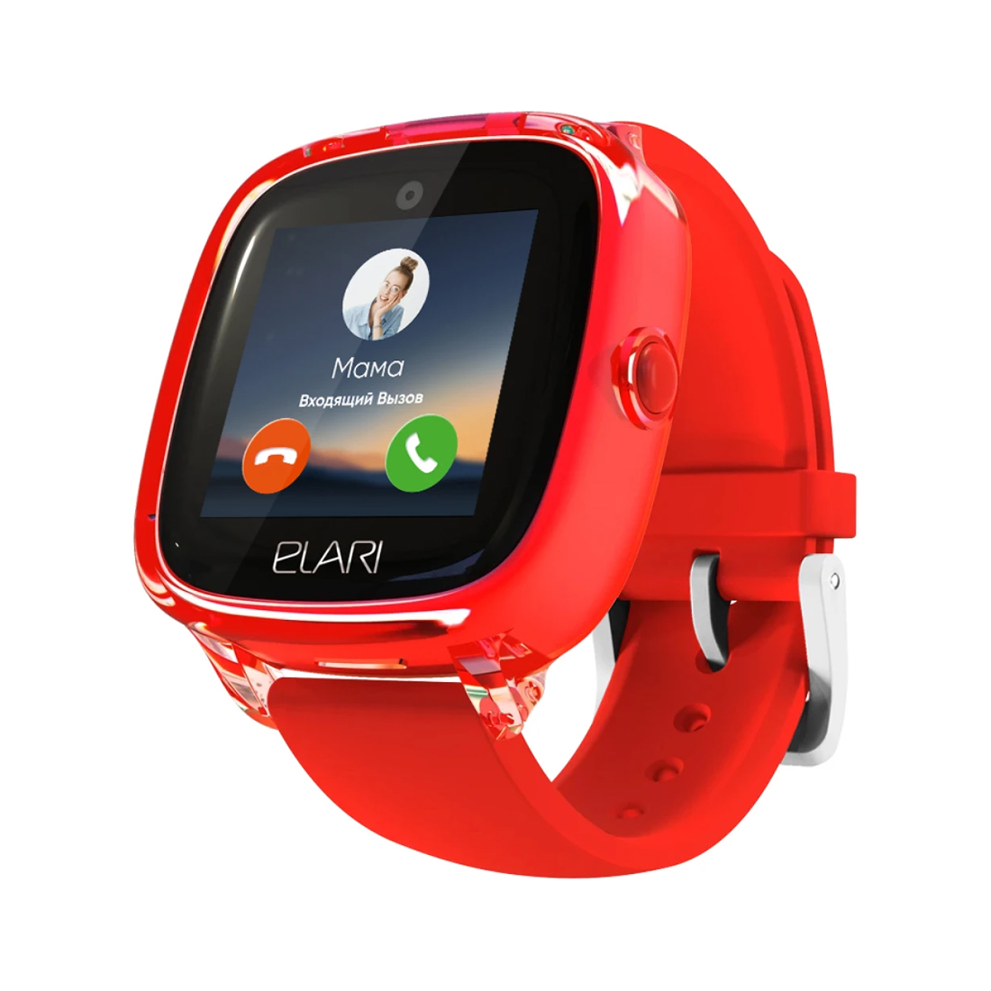 купить Детские смарт-часы Elari KidPhone 4G Fresh, IPS дисплей 1.4 дюйма, Красный в Алматы
