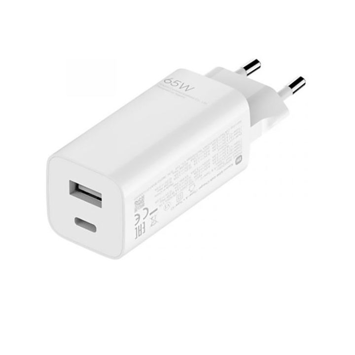 купить Зарядное устройство Mi 65W GaN Charger (Type-A + Type-C) EU в Алматы
