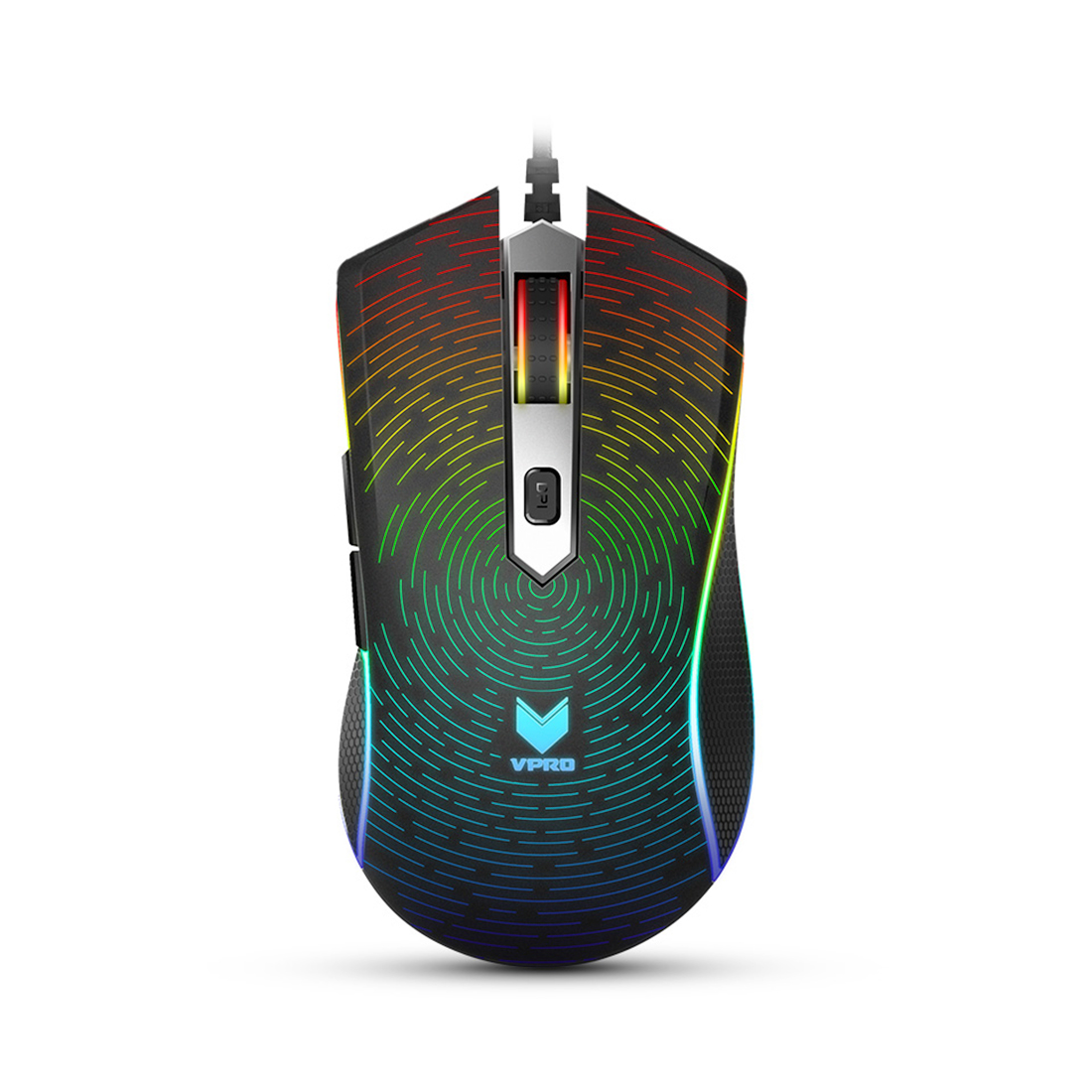 купить Компьютерная мышь, Rapoo, V29 Pro, Игровая, Оптическая, Проводная, 8000 dpi, Длина кабеля 1,8 метра, Чёрный в Алматы