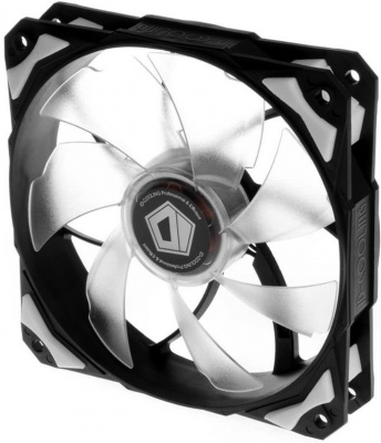 купить Вентилятор для корпуса ID-Cooling SF-12025-W WHITE <LED, 120x120x25mm, 800~2000±10%RPM> в Алматы