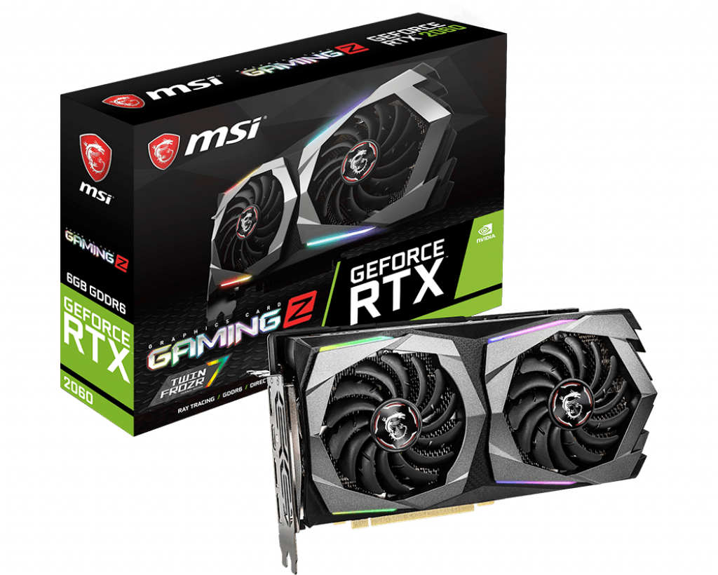 купить Видеокарта MSI GeForce RTX2060, 6GB GDDR6 192-bit 1xHDMI 3xDP RTX 2060 GAMING 6G в Алматы