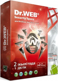купить Dr.Web Security Space SILVER лицензионный сертификат дл&curren; 1 ѕ&nbsp; на 2 года+ 2 мес&curren;ца в подарок в Алматы
