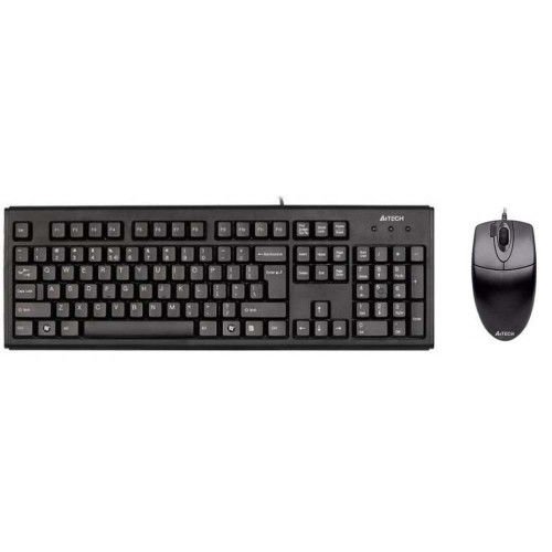 купить Клавиатура мышь A4tech KB-72620D USB, Black, Slim, 800DPI/4000FPS в Алматы