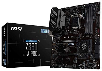 купить Материнская плата MSI Z390-A PRO LGA1151 iZ390 4xDDR4 4xSATA3 RAID 1xM.2 VGA DVI DP ATX в Алматы