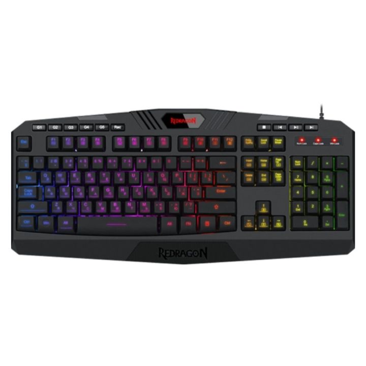 купить Клавиатура проводная игровая Redragon Harpe Pro, RGB, Full Anti-Ghosting, (Черный), USB, ENG/RU в Алматы