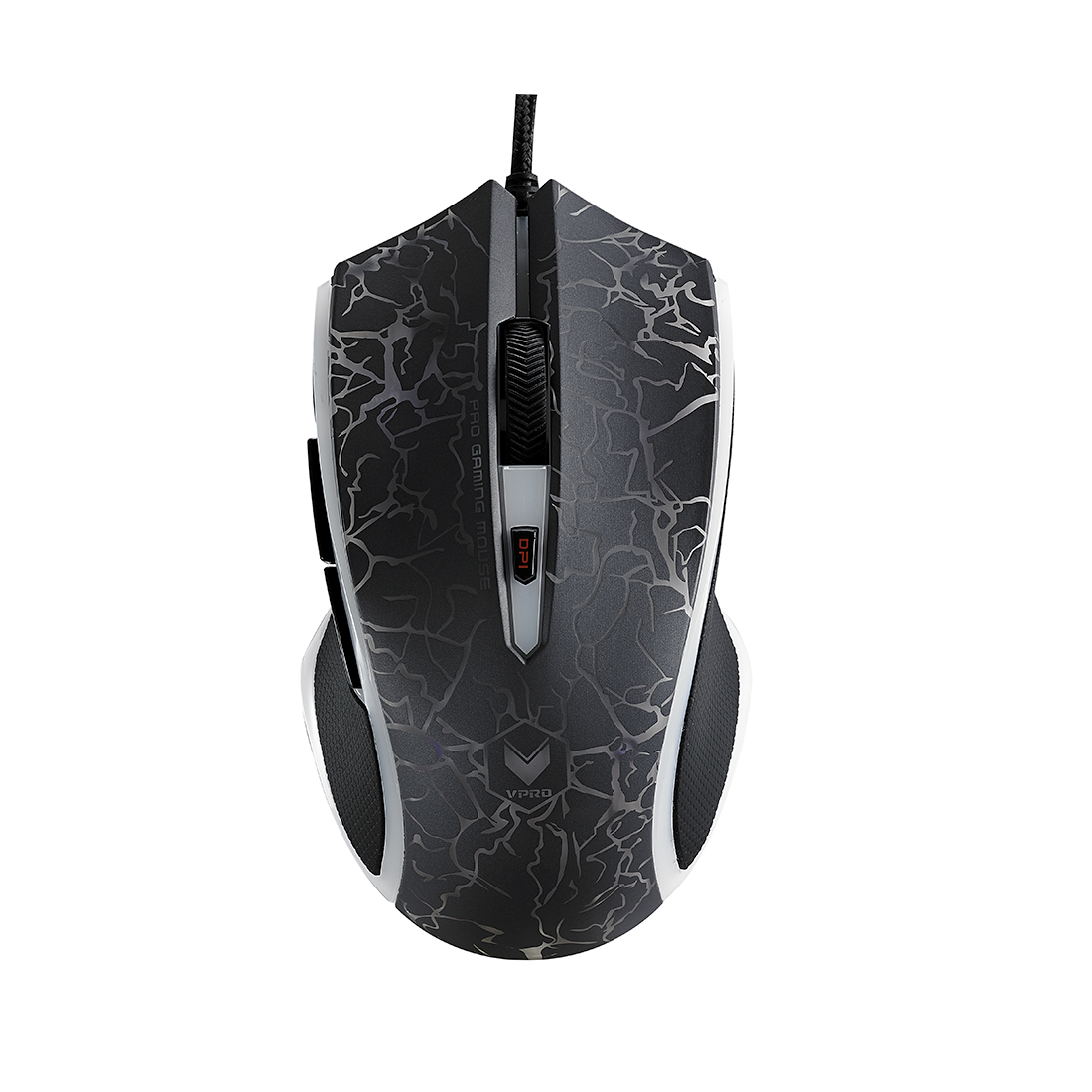 купить Компьютерная мышь, Rapoo, V20S, Игровая, Оптическая, Проводная, 3000 dpi, Длина кабеля 1,8 метра,LED подсветка, Чёрный в Алматы