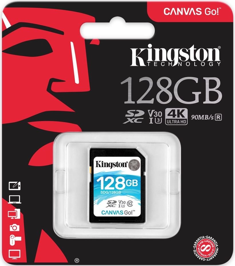 купить Карта памяти SD 128GB Class 10 U3 Kingston SDG/128GB в Алматы