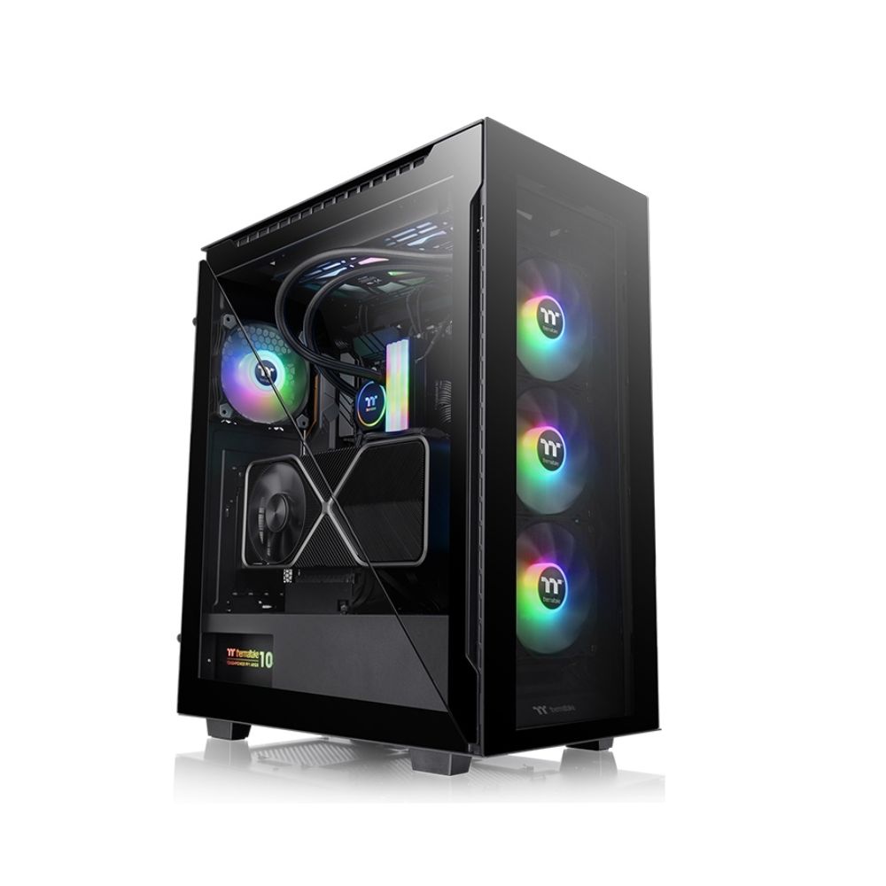 Купить Корпус Thermaltake Divider 500 TG ARGB, Midi Tower, ATX, Black, 2x3.5*/5x2.5*, 3xUSB, USB-C в Алматы