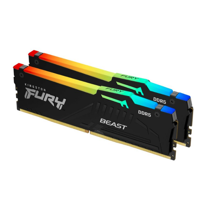 купить Комплект модулей памяти Kingston FURY Beast KF560C40BBAK2-32 DDR5 32GB (Kit 2x16GB) 6000MHz в Алматы