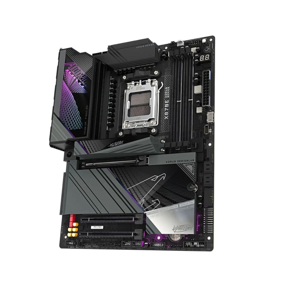 купить Сист.плата Gigabyte X870E A MASTER X, X870E, AM5, 4xDDR5, 3xPCI-E x16, M2, SATA, USB-C, HDMI, WIFI7, BOX в Алматы
