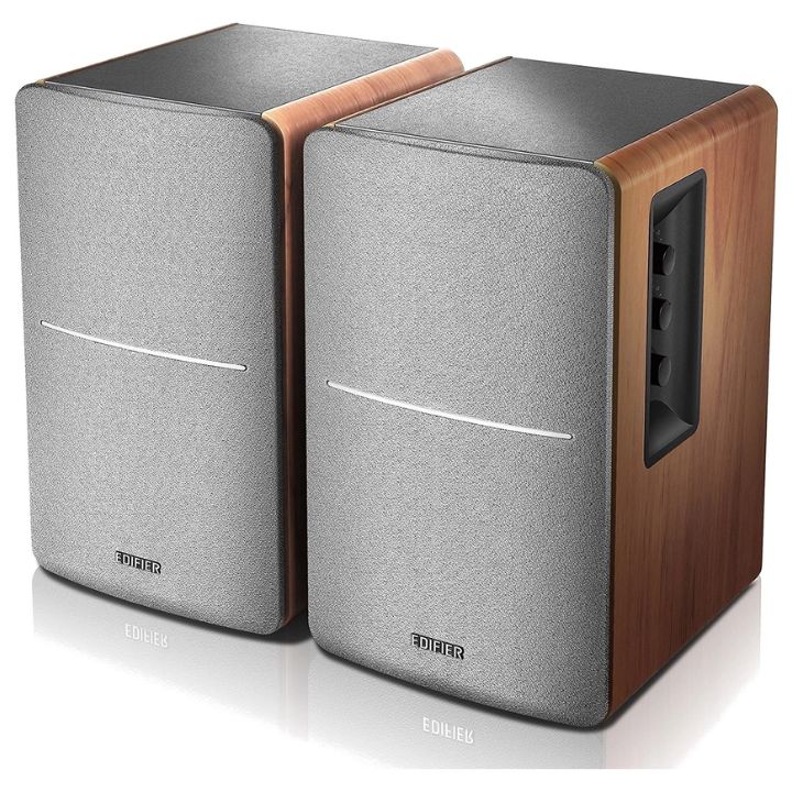 купить Акустическая система Bluetooth Edifier R1280DB Brown <2.0, RMS 42Вт, 55Гц-20кГц, BT, Line in, Пульт> в Алматы