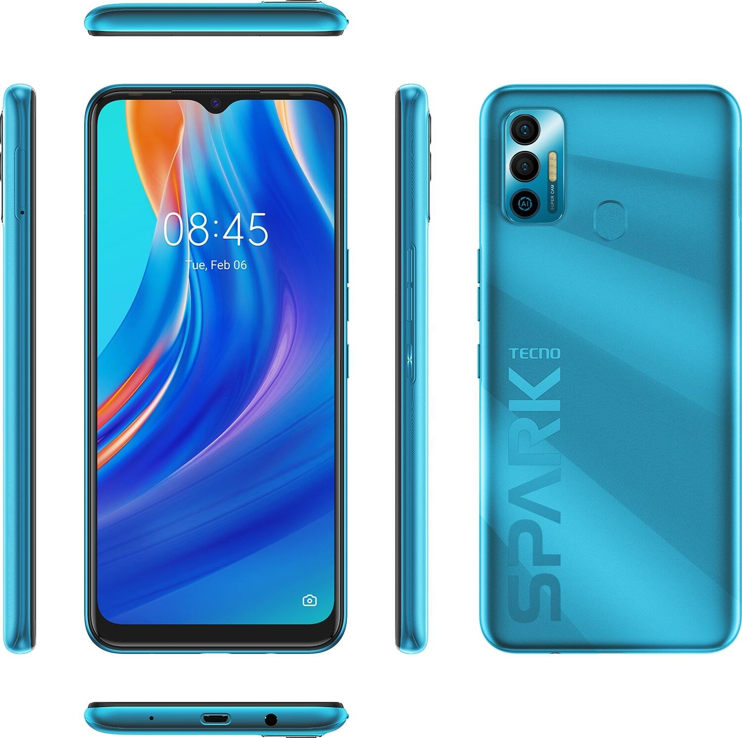 купить Смартфон Tecno 4/128 (KF6n) Morpheus Blue в Алматы