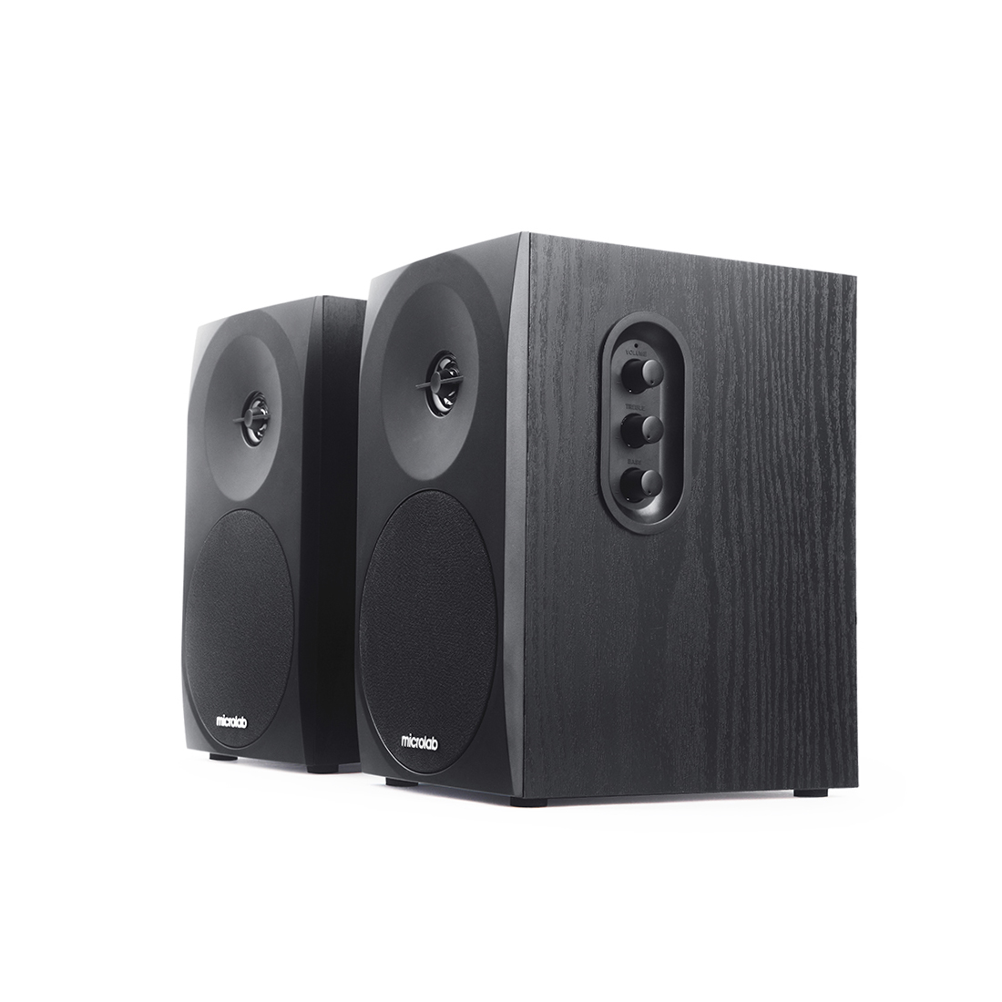 купить Колонки, Microlab, B70, 2.0, 20Вт (10Вт*2), Выход RCA, Вход 3.5 MiniJack, Размер 135*185*229 мм., Чёрный в Алматы