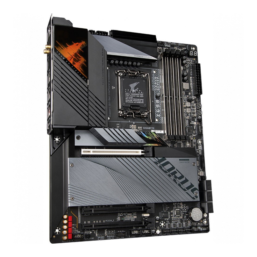 купить Сист. плата Gigabyte Z690 AORUS ULTRA, Z690, 1700, 4xDIMM DDR5, 3xPCI-E x16, M.2, 6xSATA, 2.5 GbE LAN, WIFI6, DP, BOX в Алматы