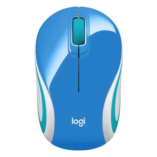 купить Мышь беспроводная Logitech M187 Mini Mouse, Blue (синяя, оптическая, 1000dpi, 2.4 GHz/USB-ресивер, сверхпортативная) в Алматы