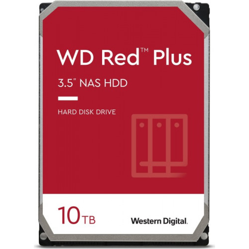 купить Жёсткий диск HDD 10 Tb SATA 6Gb/s Western Digital Red Plus WD101EFBX 3.5* 7200rpm 256Mb в Алматы