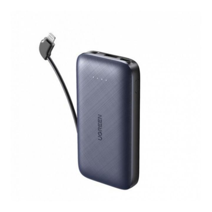 купить Пауэрбанк Ugreen PB172 10000mAh Quick  Charging Power Bank Build-in Lightning Cable.. 10398 в Алматы