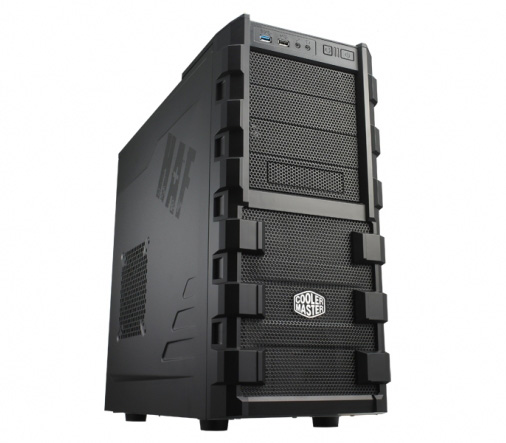купить Компьютерный корпус, Cooler Master, HAF 912 (RC-912-KKN1), ATX, Mid Tower, USB Hub, HD-Audio, Чёрный, Окно для установки/снятия кулера процессора без демонтажа материнской платы, Нижнее расположение Б/П, Без Б/П в Алматы