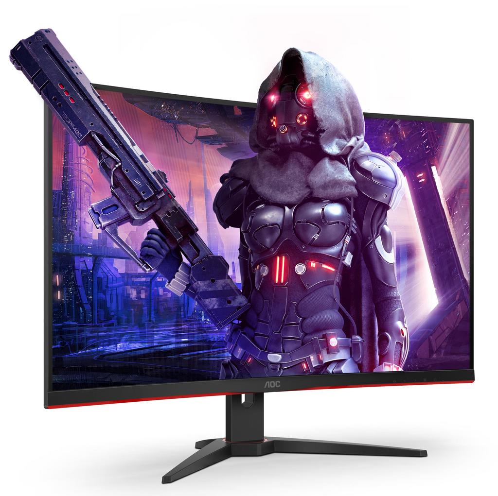 купить Монитор Игровой 31.5" AOC C32G2ZE/BK VA 1920X1080 240Hz 4ms 300cd/m Curved 1500R 2xHDMI DP в Алматы