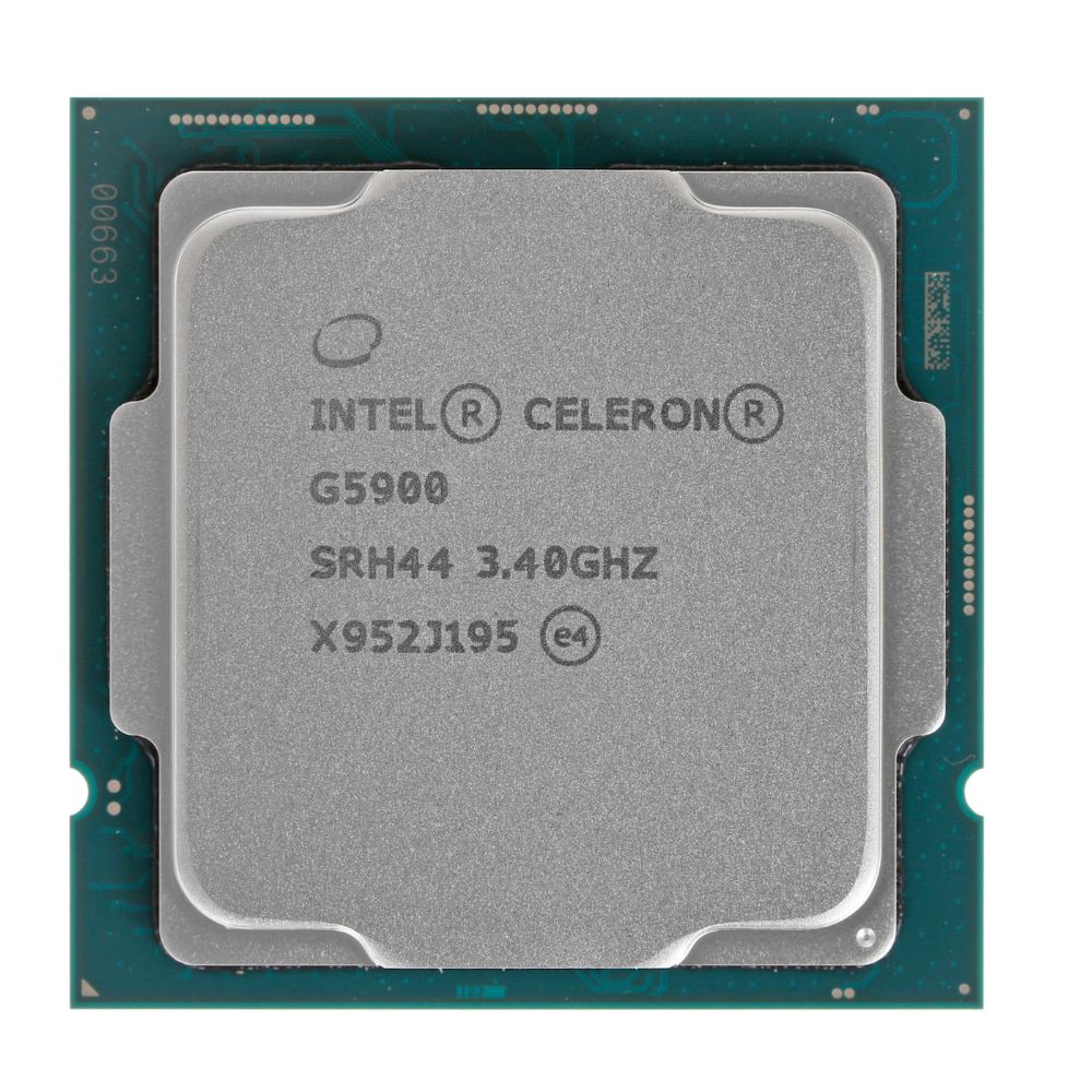 Купить Intel Celeron G5900, S1200/2 cores/Comet Lake/3.4GHz/2MB L3/14nm/UHD Graphics 610/58W, OEM SRH44 в Алматы