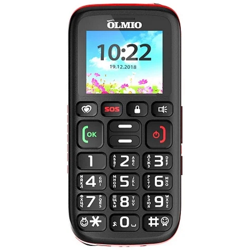купить Мобильный телефон Olmio C17 черный в Алматы