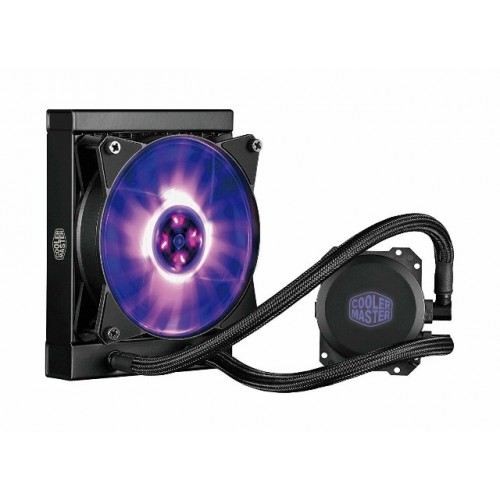 купить Водяное охлаждение для CPU CoolerMaster MasterLiquid ML120L RGB 4-pin(PWM) 650-2000RPM 15dBA LGA1151/1150/1155/2066/2011/1366/AM4/AM3+/AM3/AM2+/AM2FM2+/FM2/FM1 MLW-D12M-A20PC-R1 в Алматы