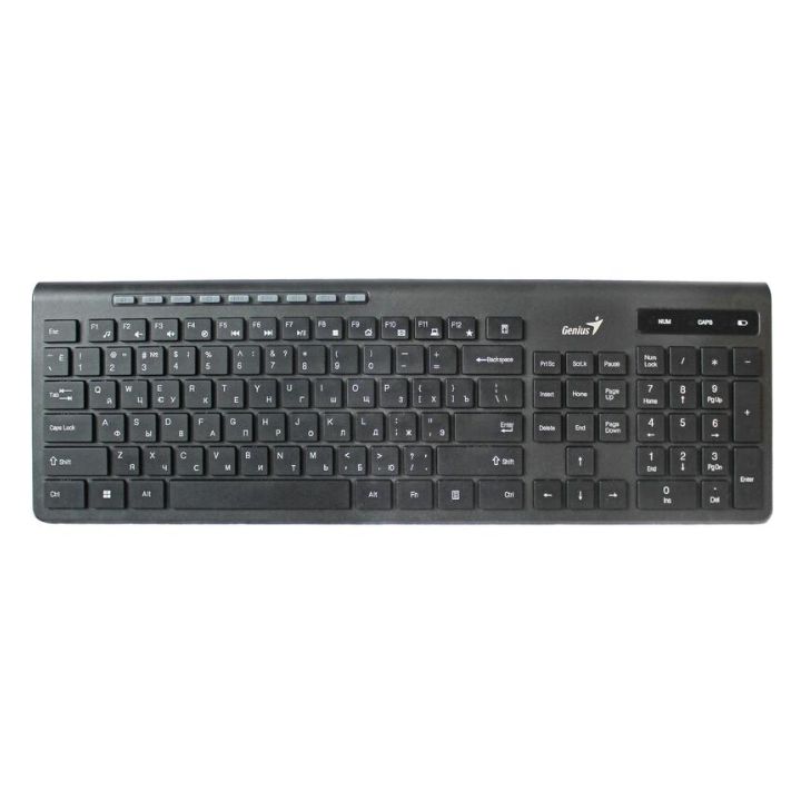 купить Клавиатура Genius RS2,SlimStar 7230,RU,BLK,!2.4GHZ,KB 31310021402 в Алматы