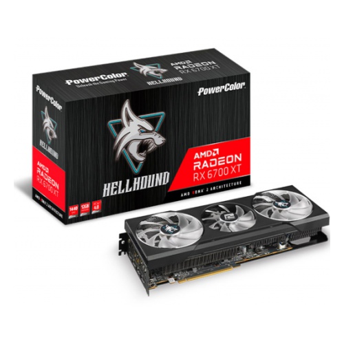 купить Видеокарта PowerColor Radeon RX 6700 XT, 12GB GDDR6 192bit HDMI 3xDP AXRX 6700XT 12GBD6-3DHL в Алматы