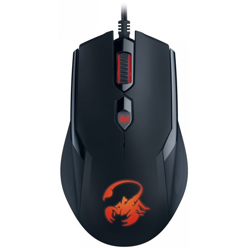 купить Компьютерная мышь, Genius, Ammox X1-400, RGB, Игровая, Оптическая 400-3200dpi, Проводная 1,8м, USB, Черная в Алматы